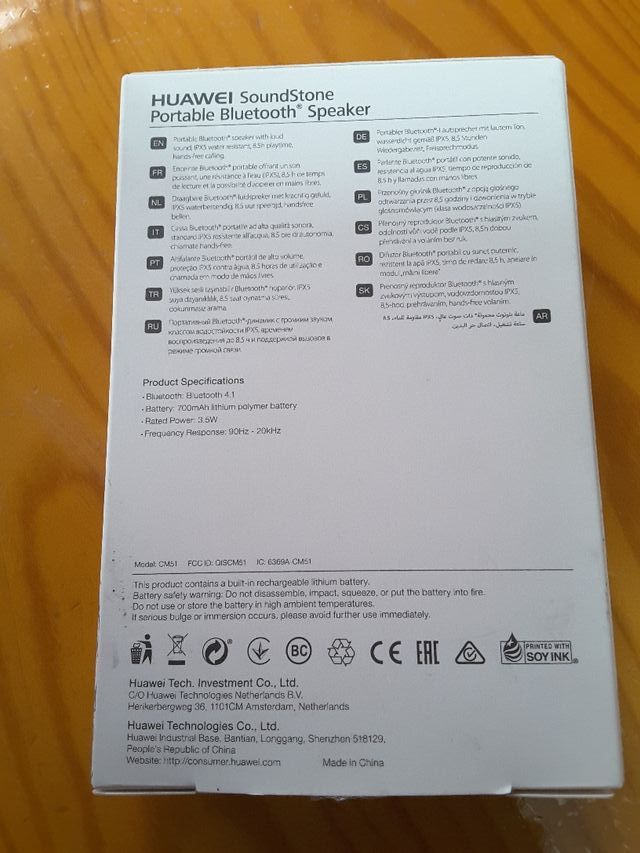 ALTAVOZ BLUETOOTH PORTATIL HUAWEI