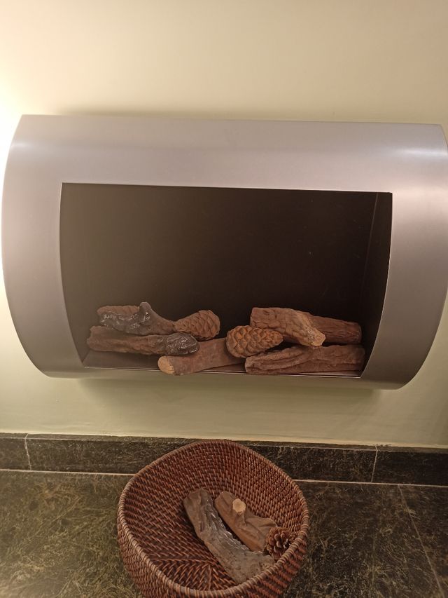 Chimenea bioetanol en acero inoxidable