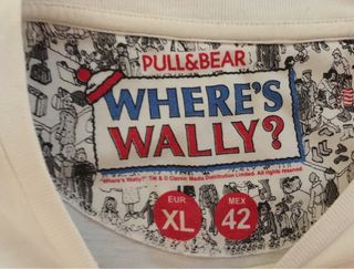 Camiseta Pull&Bear: Dónde está Wally? XL de segunda mano WAAR IS WALLY – Pull & Bear | Ropa y accesorios, Camiseta
