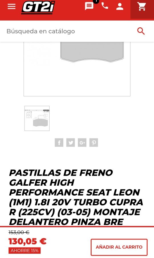 pastillas brembo seat leon cupra r