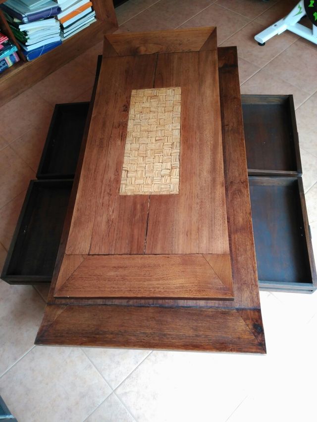 Mesa de Centro para Comedor Teca Maciza de segunda mano por 240 € en ... Mesa de Centro para Comedor Teca Maciza de segunda mano por 240 € en ...