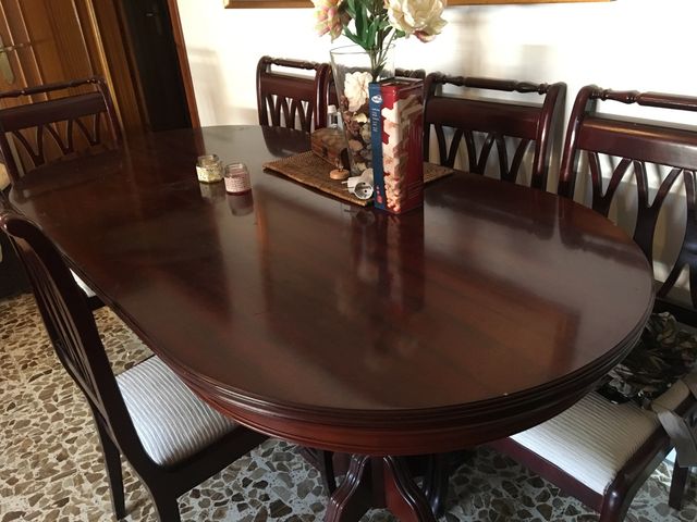 Mesa comedor + 6 sillas de segunda mano por 120 € en Totana en WALLAPOP Mesa comedor + 6 sillas de segunda mano por 120 € en Totana en WALLAPOP