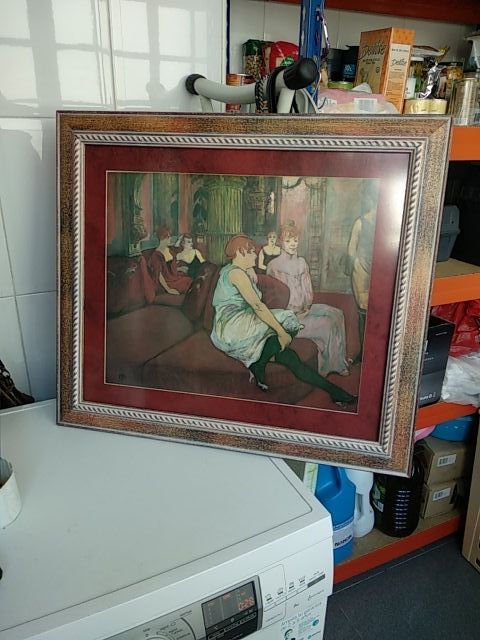 cuadro con lamina y marco