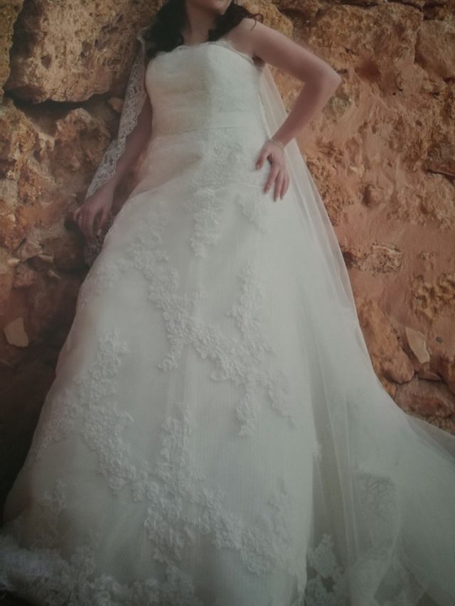 VESTIDO NOVIA  (PRONOVIAS) velo de regalo