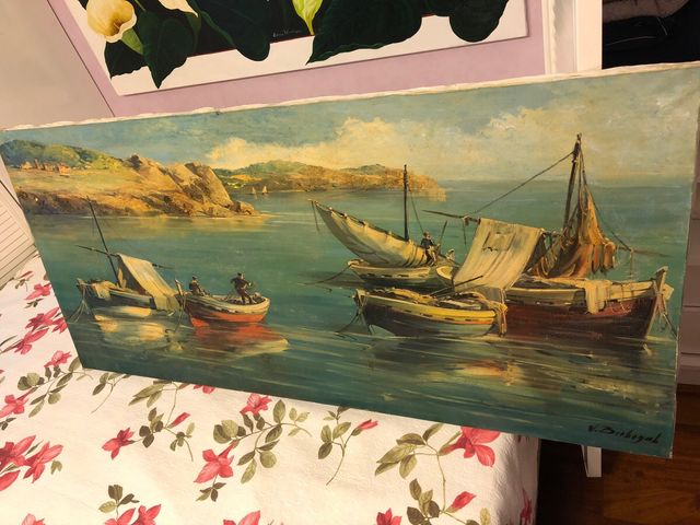 Paisaje de Victorino Berbegal de los años 60