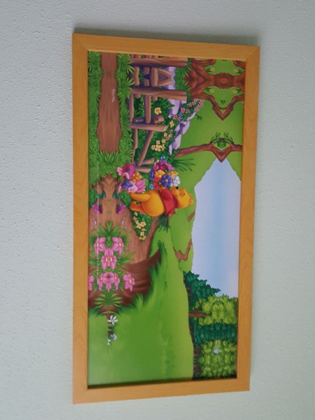 Lámpara de techo infantil + cuadros Winnie