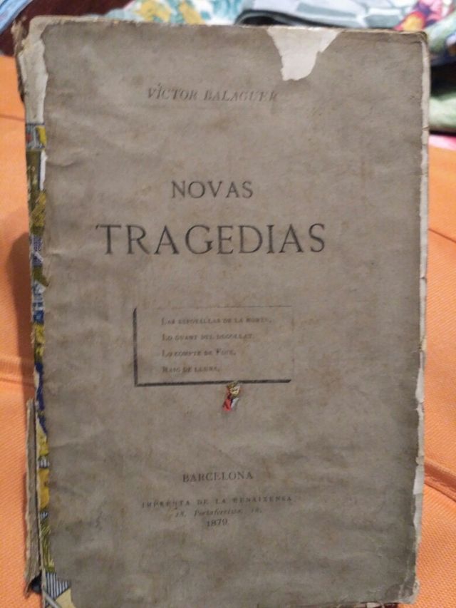 Novas tragèdias. de Víctor Balaguer 1879