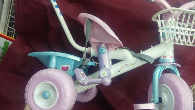 triciclo con palo desmontable