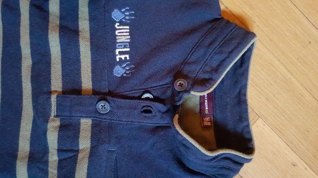 Camiseta polo manga larga niño