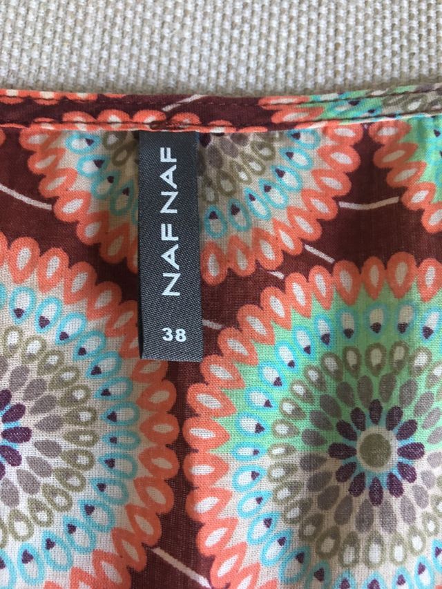 Blusa Naf Naf algodón talla 38