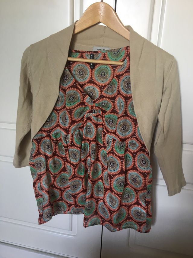 Blusa Naf Naf algodón talla 38