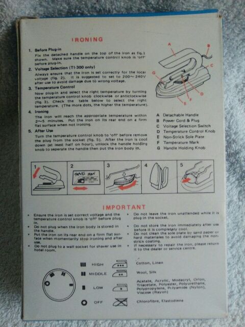 Plancha antigua para ropa