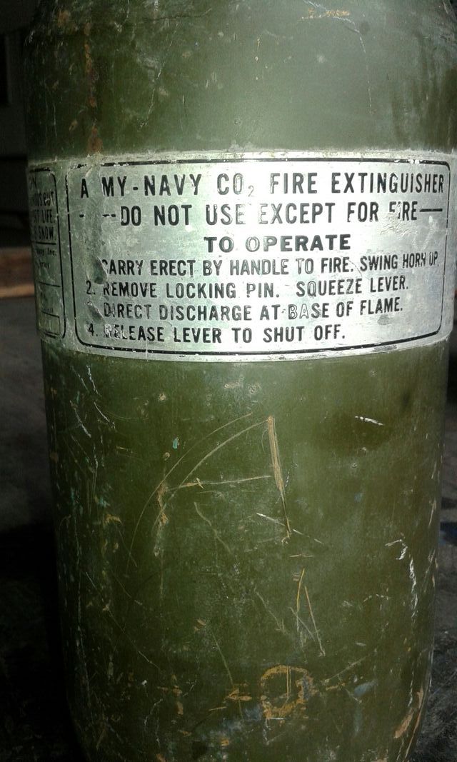 extintor NAVY ARMY U.S.A.