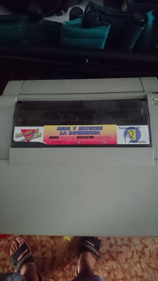 máquina escribir eléctrica casio