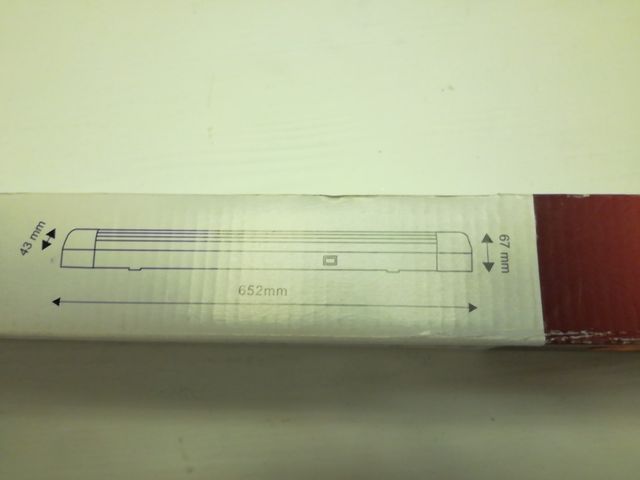 florescente con soporte 18W