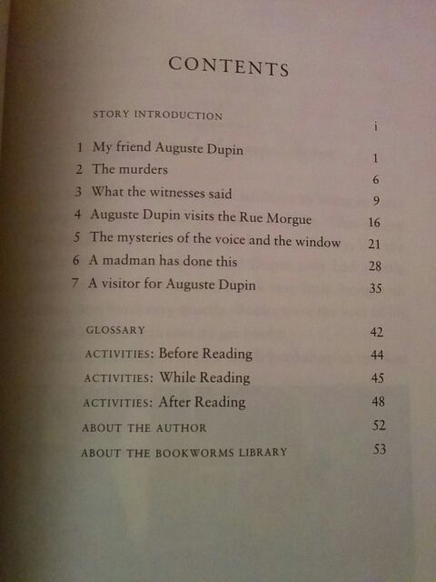 Libro inglés The murders in the Rue Morgue