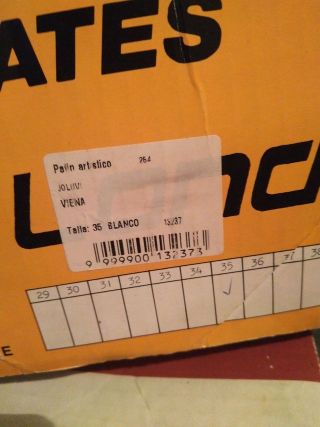 Patines número 35 unisex