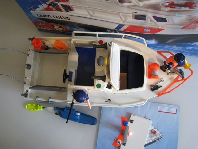 Playmobil barco bote lancha guardacostas 4448