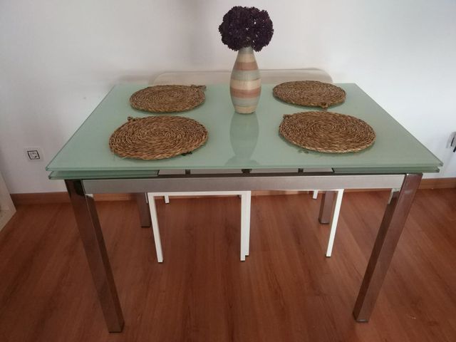Mesa cocina CRISTAL TEMPLADO de segunda mano por 100 € en Mercado ... Mesa cocina CRISTAL TEMPLADO de segunda mano por 100 € en Mercado ...