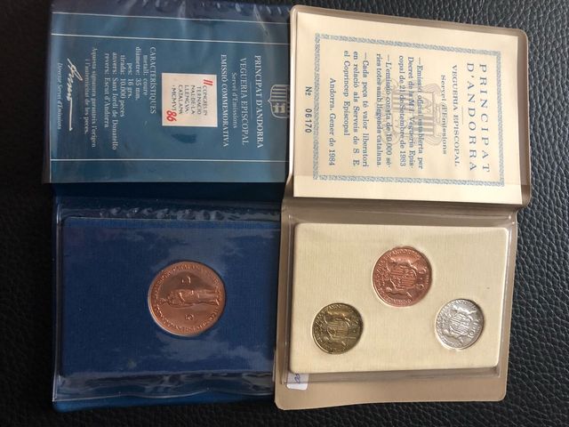 Lote 5 Carteras Andorra 1984,1985 y 1986