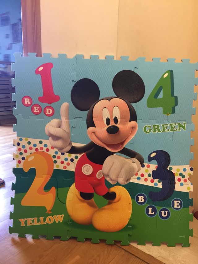Alfombra Puzzle tapiz Mickey Mouse