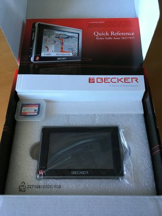 soporte de ventosa con TMC-antena Navi Becker Traffic Assist 7977 Soporte para coche