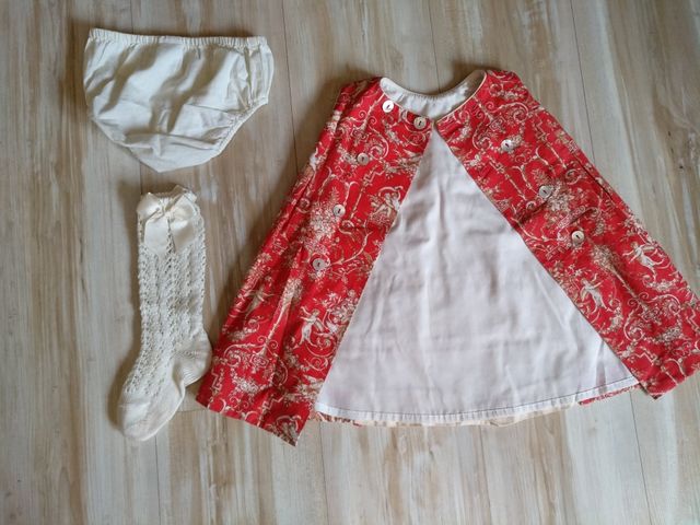 Conjunto vestido Miranda y calcetín Cóndor 2 años