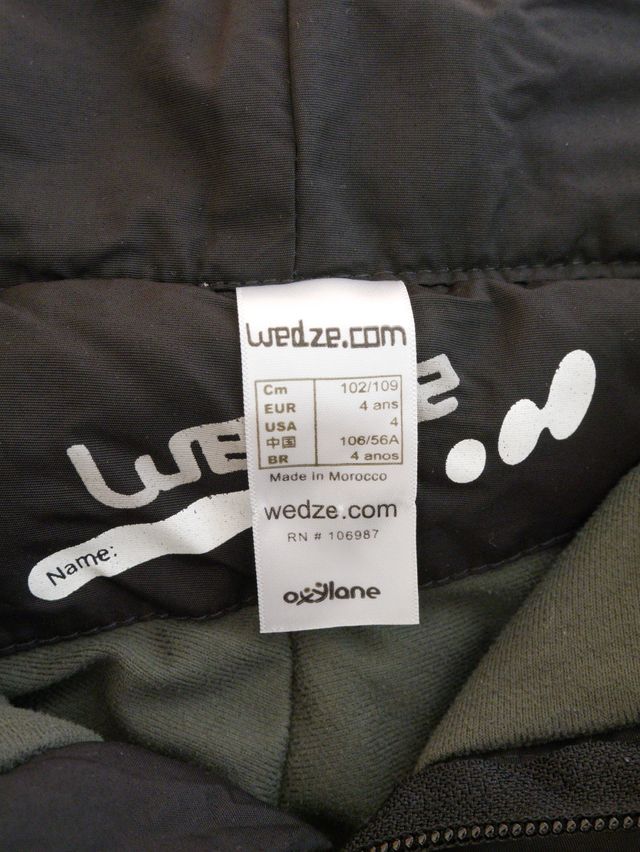 PANTALÓN ESQUÍ NIÑO/A, TALLA 4