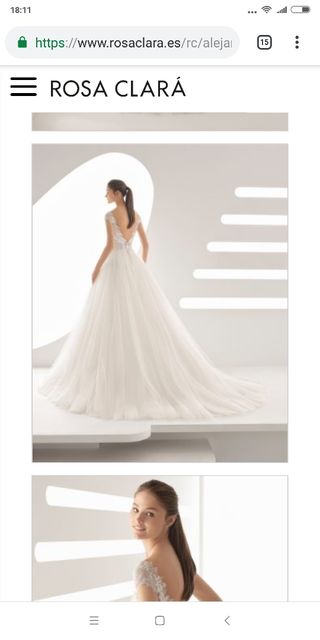 vestido de novia rosa clara de segunda mano en valencia en wallapop