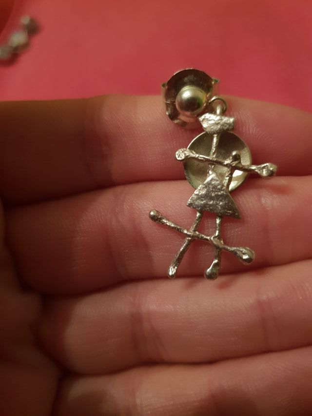 Pendientes plata autor Alex Redondo