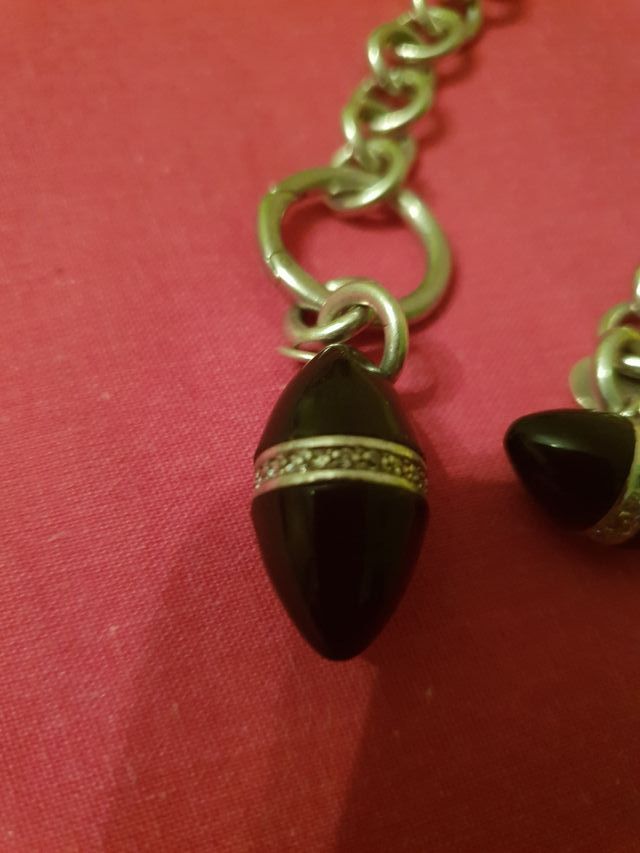 Pulsera Luxenter plata y azabache