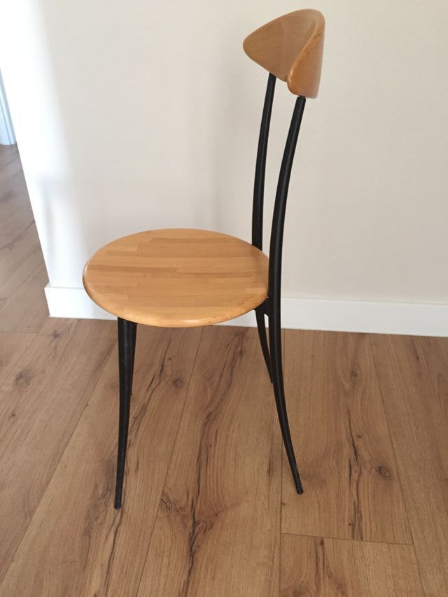Sillas cocina diseño vintage madera y metal de segunda mano por 15 ... Sillas cocina diseño vintage madera y metal de segunda mano por 15 ...