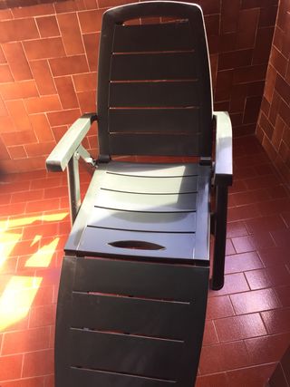 Tumbona de resina de segunda mano en WALLAPOP