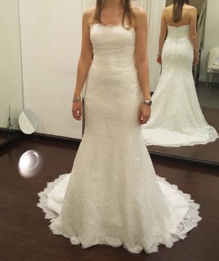vestido de novia rosa clara de segunda mano en oviedo en wallapop