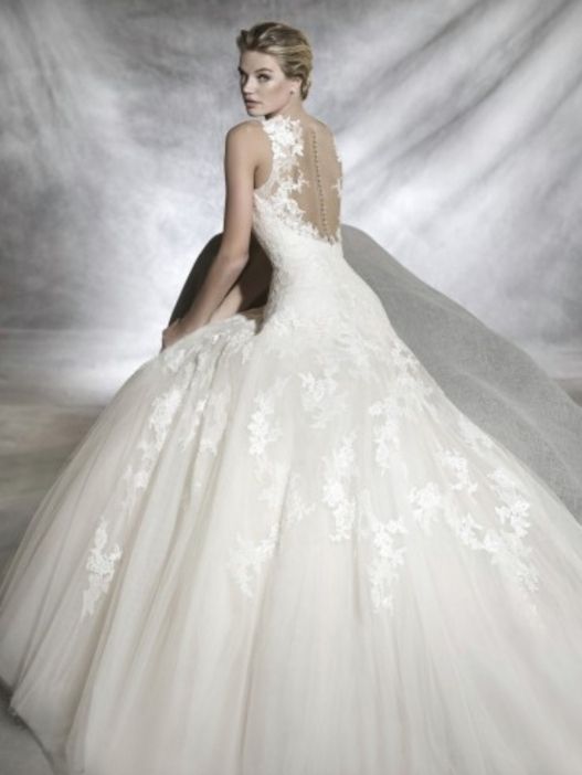 vestido de novia pronovias modelo olwen año 2017 de segunda mano por
