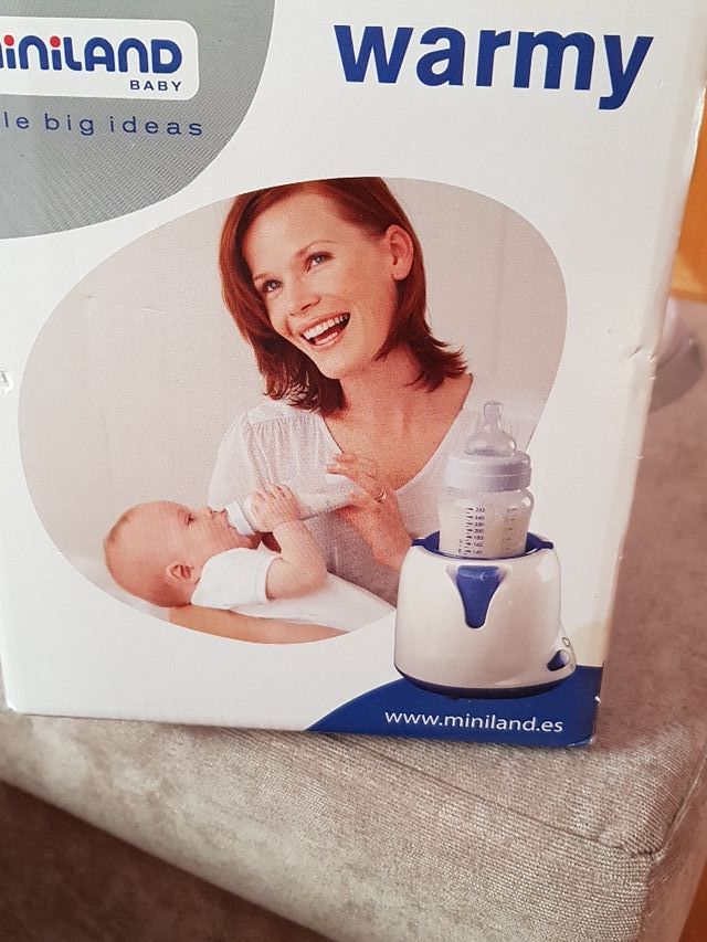 calienta biberones miniland y cuelga biberones