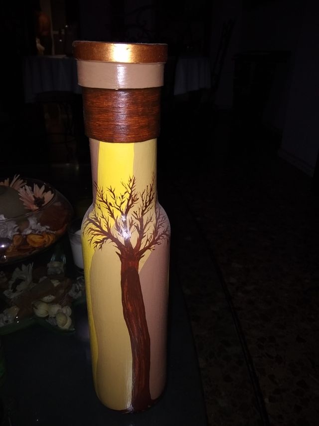 botellas pintadas a mano