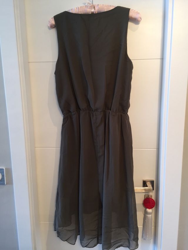 Vestido verde militar, Pimkie. Talla 40