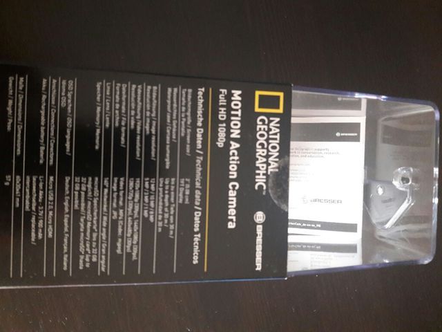 Cámara tipo GoPro National Geographic por estrenar