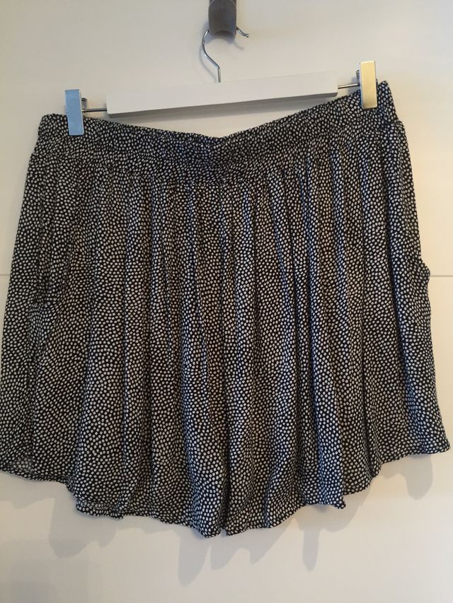 Falda lunares, mango. Talla XL