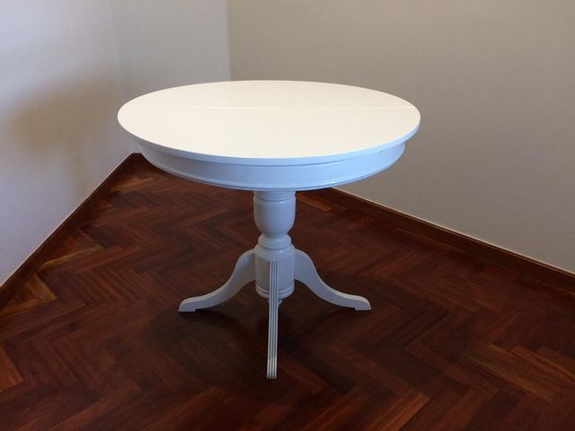 Mesa comedor redonda extensible blanca de segunda mano por 175 € en ... Mesa comedor redonda extensible blanca de segunda mano por 175 € en ...