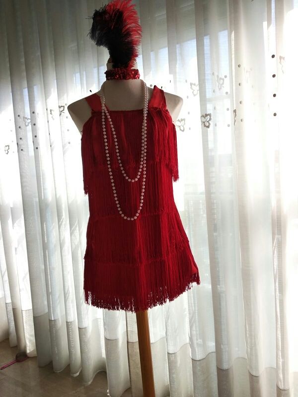 Traje de charlestón niñas y adultas