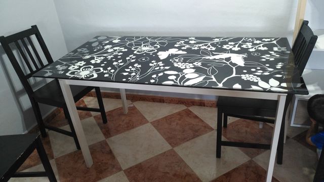 Mesa comedor y cristal ikea de segunda mano por 40 € en El Puerto de ... Mesa comedor y cristal ikea de segunda mano por 40 € en El Puerto de ...