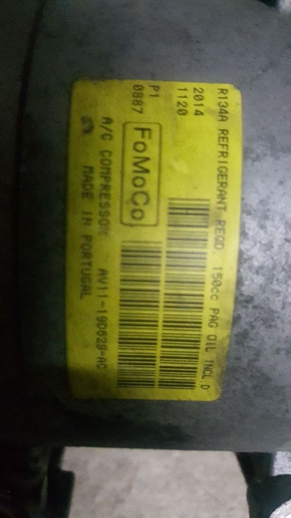 compresor aire acondicionado ford fiesta 2016