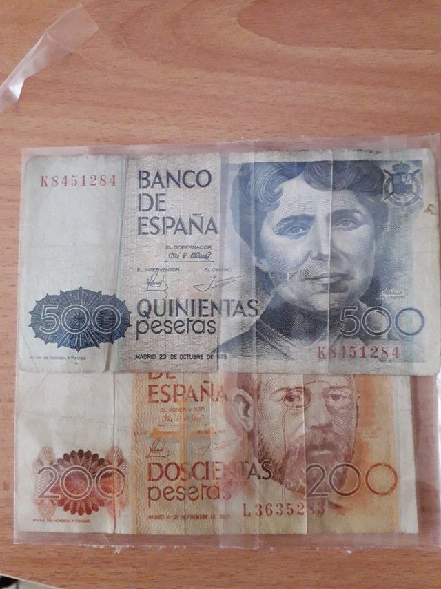 billetes banco español.