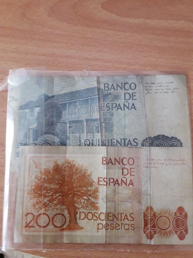 billetes banco español.