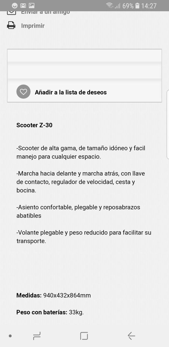 silla electrica GPR Z-30