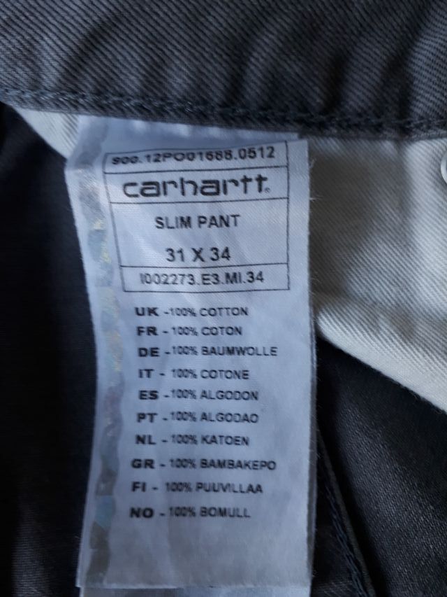 pantalón carhartt talla 31