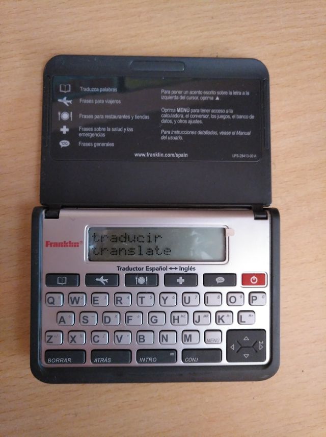 agenda electronica traductora ingles