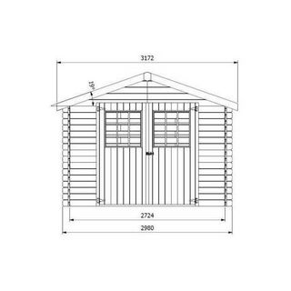 Caseta jardin 3x3 m ⭐Envío Gratis